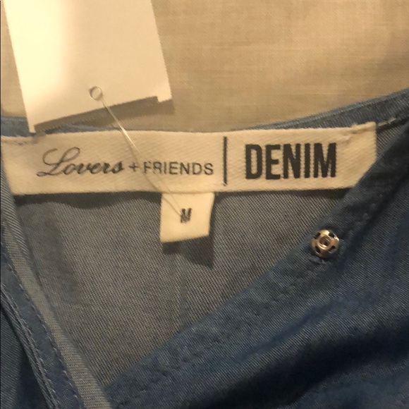 Lovers + Friends Other Nwt Lovers And Friends Denim Jumpsuit Poshmark